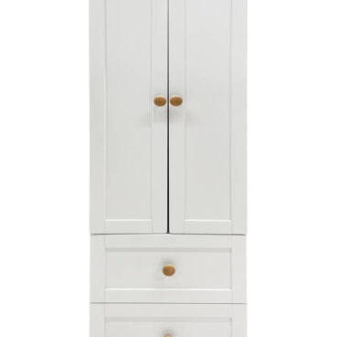 Cabinet wardrobe isolated on the white background with clipping path