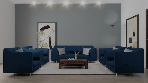 7 seater sofa (Blue)