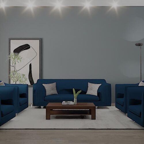 7 seater sofa (Blue)