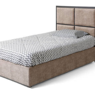 Teen bed isolated on white background .