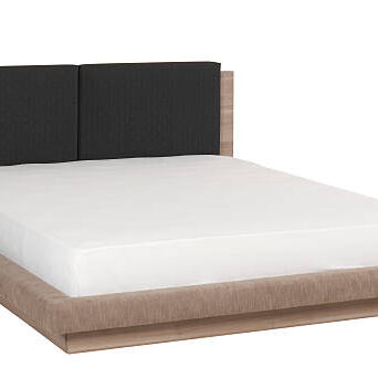 Bedroom furniture and mattress on white background clipping path