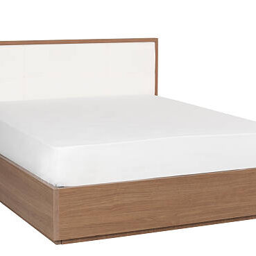 Bedroom furniture and mattress on white background clipping path