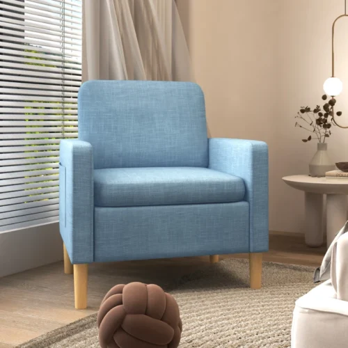 modern accent chair comfy fireside chair upholstered armchair blue 12 1