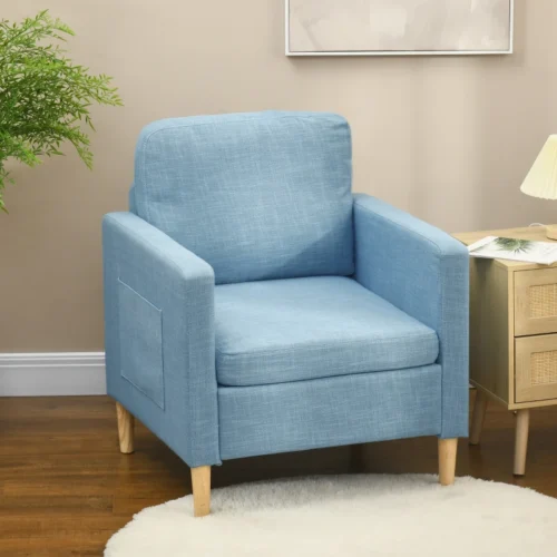 modern accent chair comfy fireside chair upholstered armchair blue 12 6